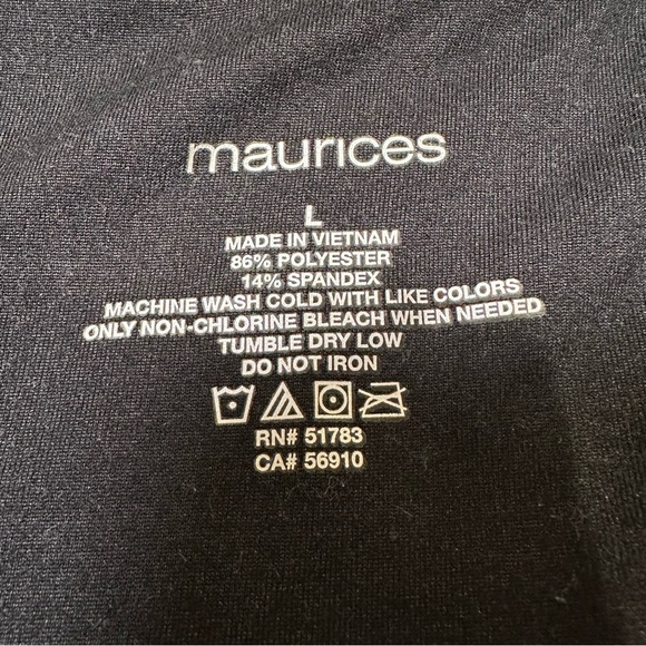 Maurices Black L Crop Racerback Tank Top - Picture 5 of 5